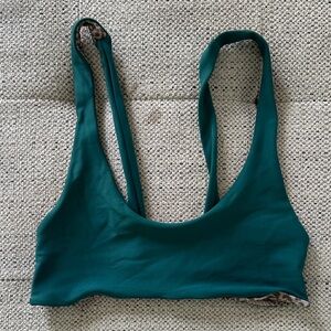 Acacia Swimwear Deep Green bikini top